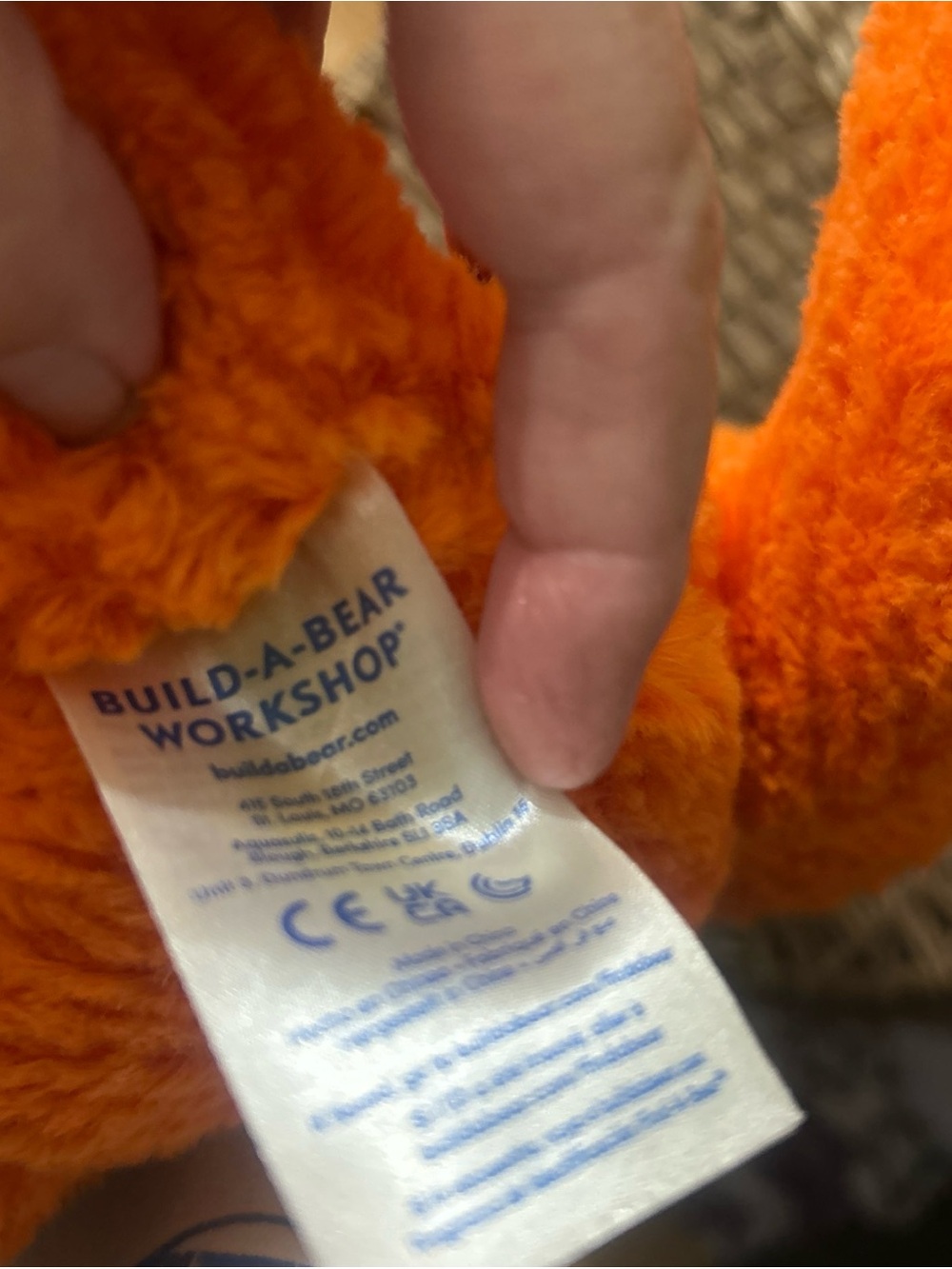 Build A Bear 18" Halloween Orange Pumpkin Bear Glow Light Up Plush 2023 - Picture 3 of 5